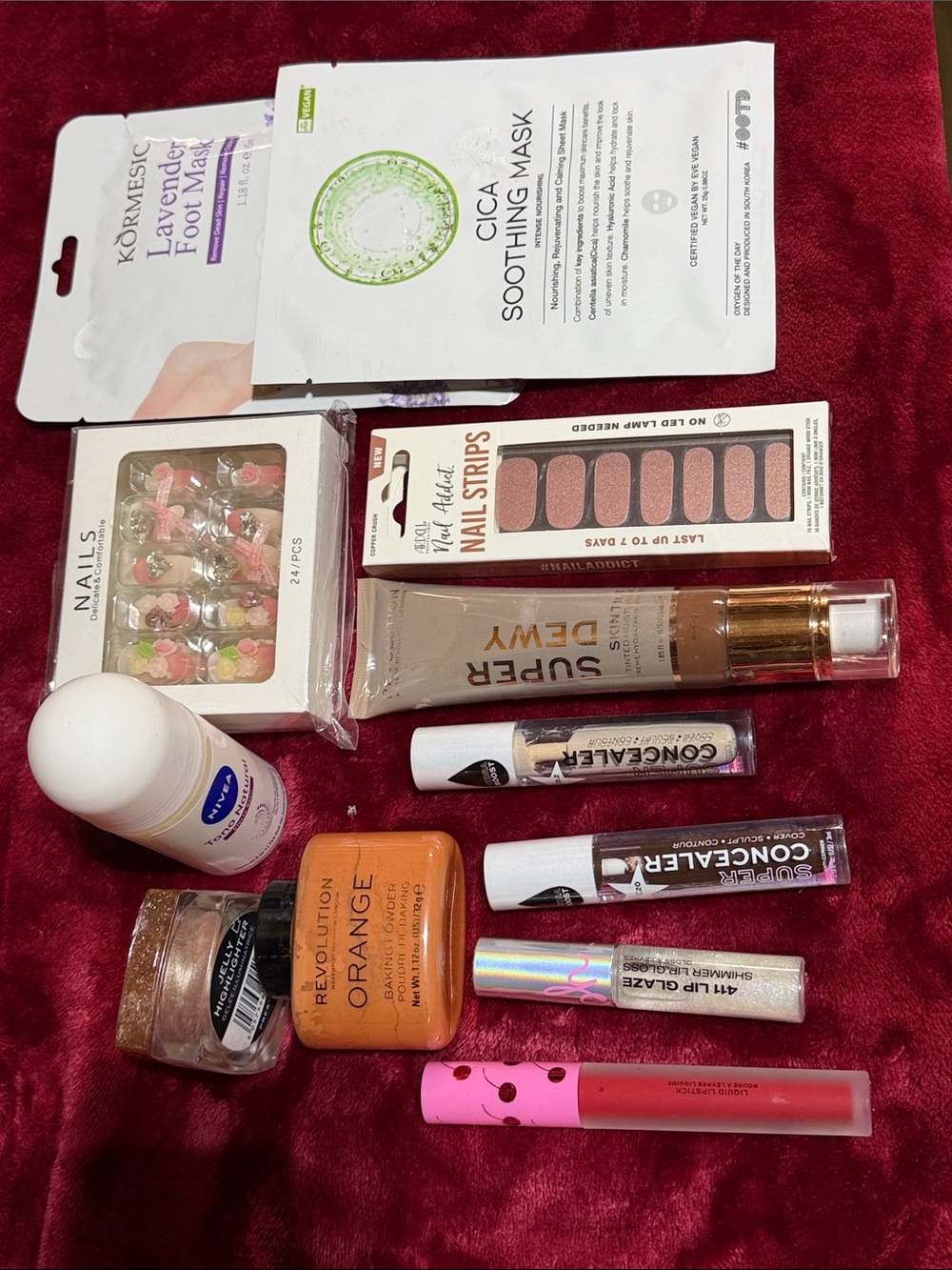 Beauty Bundle#2 Source Unknown Women’s Makeup Set - Pink & Orange Lip Products